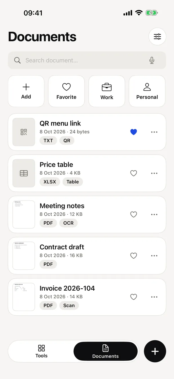 PDF LENS: Your documents